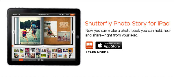 SHUTTERFLY PHOTO STORY FOR IPAD