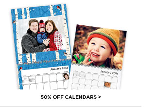 50% OFF CALENDARS