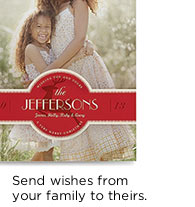 Send wishes from your family to theirs.