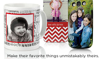 Make their favorite things unmistakably theirs.