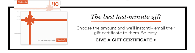 Give a gift certificate