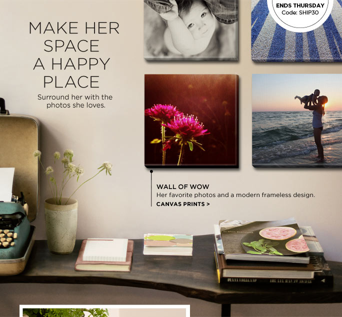 MAKE HER SPACE A HAPPY PLACE - CANVAS PRINTS