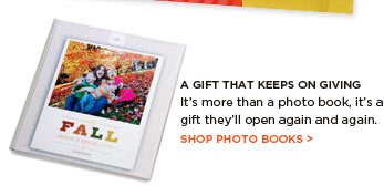A GIFT THAT KEEPS ON GIVING - SHOP PHOTO BOOKS