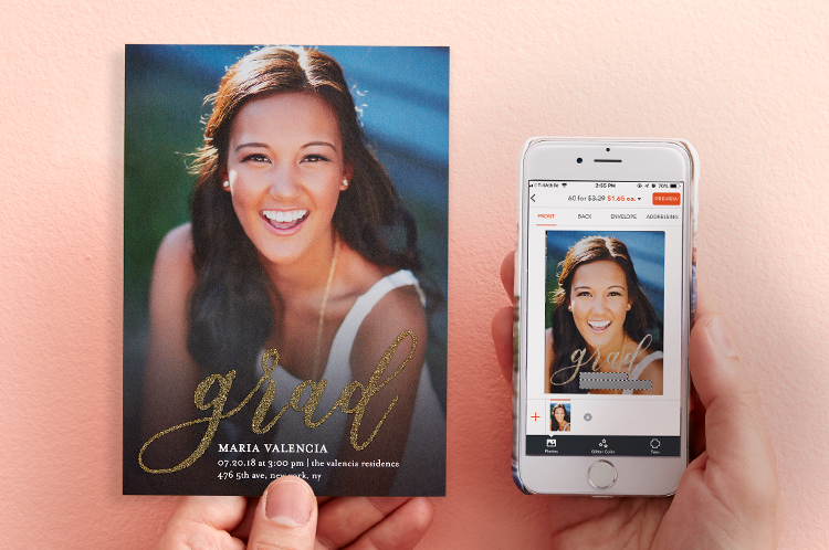 Graduation Cards Announcements Shutterfly Make Grad Cards On The