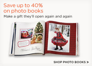 Save up to 40% on photo books