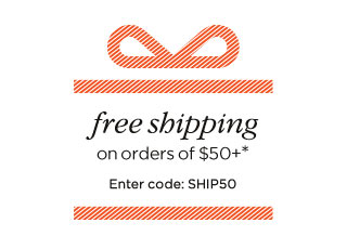 Free shipping on orders of $50+