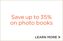 Save up to 35% on photo books