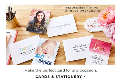 MAKE THE PERFECT CARD FOR ANY OCCASION. CARDS AND STATIONERY