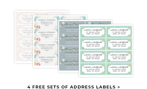 4 FREE SETS OF ADDRESS LABELS