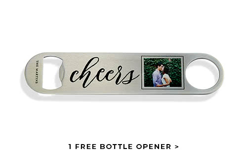 1 FREE BOTTLE OPENER