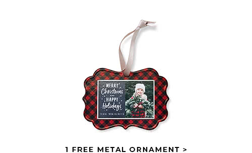 1 FREE METAL ORNAMENT