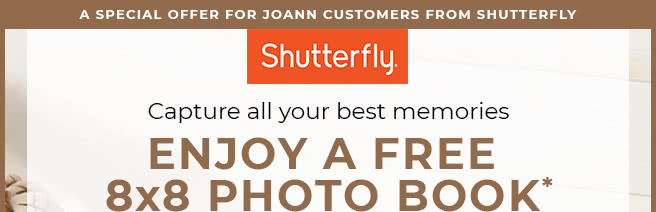 Enjoy a free 8x8 photo book from Shutterfly*