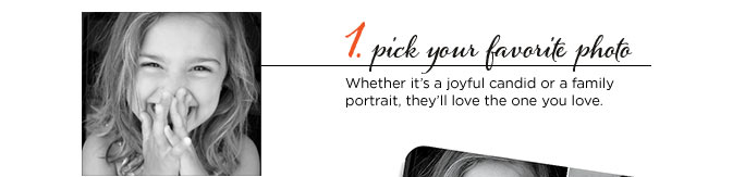1. pick your favorite photo