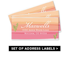 SET OF ADDRESS LABELS