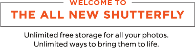 Welcome to the all new Shutterfly.