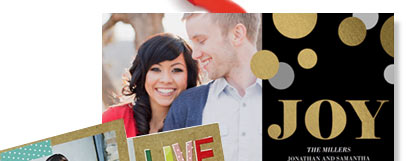 good CHEER - From flat to folded to foil stamped, make holiday cards that are oh so you. HOLIDAY CARDS