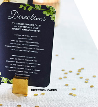 DIRECTION CARDS