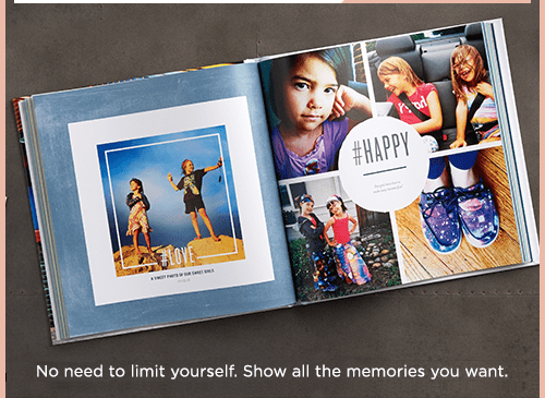 No need to limit yourself. Show all the memories you want.