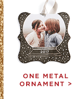 ONE METAL ORNAMENT