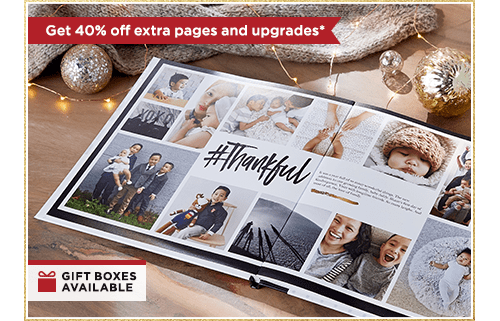 Get 40% off extra pages and upgrades*