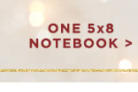 One 5x8 Notebook