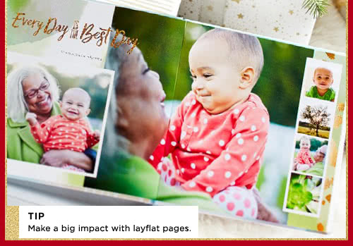 TIP - Make a big impact with layflat pages.