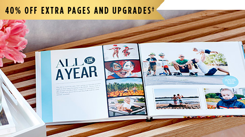 40% OFF EXTRA PAGES AND UPGRADES †
