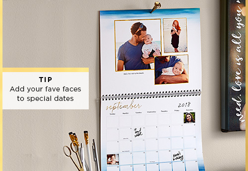 TIP - Add your fave faces to special dates