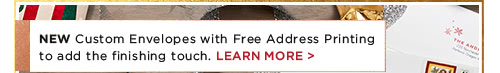 Custom Envelopes with Free Address Printing - Learn More