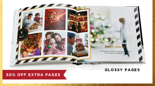 50% OFF EXTRA PAGES - GLOSSY PAGES