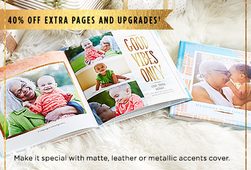40% OFF EXTRA PAGES AND UPGRADES†