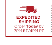 EXPEDITED SHIPPING Order Today by 7PM ET/4PM PT
