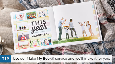TIP: Use our Make My Book® service and we'll make it for you.