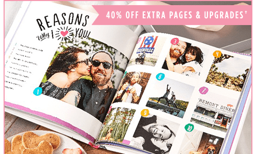 40% OFF EXTRA PAGES & UPGRADES†