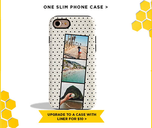 ONE SLIM PHONE CASE - UPGRADE TO A CASE WITH LINER FOR $10