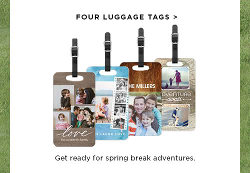 Four Luggage Tags