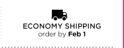 ECONOMY SHIPPING order by Feb 1