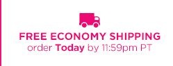 FREE ECONOMY SHIPPING order Today by 11:59pm PT