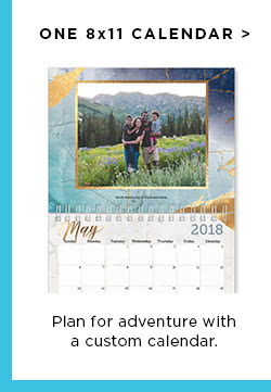 One 8x10 Calendar