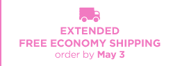 EXTENDED FREE ECONOMY SHIPPING order by May 3