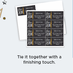 Tie it together with a finishing touch.