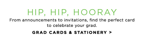 Hip, Hip, Hooray - Grad Cards & Stationery