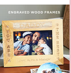 Engraved Wood Frames