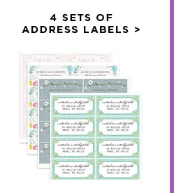 4 Sets Of Address Labels