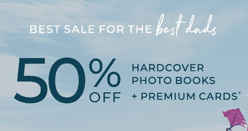 50% OFF HARDCOVER PHOTO BOOKS + PREMIUM CARDS