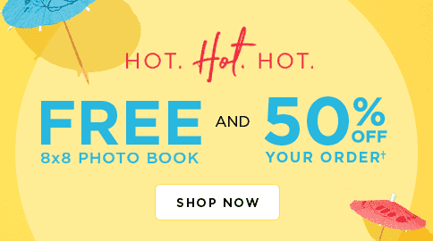 FREE 8x8 PHOTO BOOK AND 50% OFF YOUR ORDER - SHOP NOW