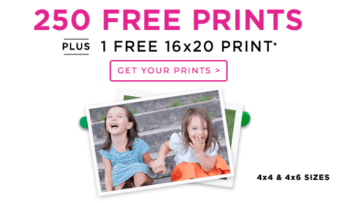 250 FREE PRINTS PLUS 1 FREE 16x20 PRINT* - GET YOUR PRINTS