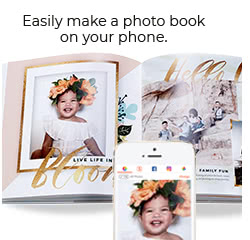 Easily make a photo book on your phone.