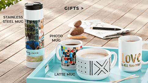 GIFTS - STAINLESS STEEL MUG - PHOTO MUG - LATTE MUG