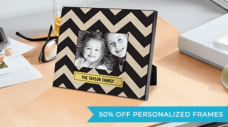 50% OFF PERSONALIZED FRAMES